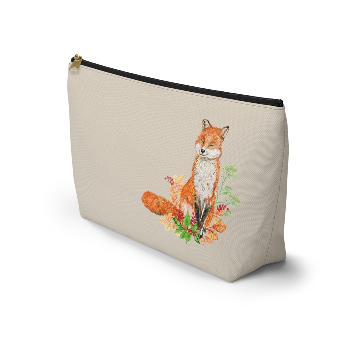 Contented Fox Accessory Pouch w T-bottom